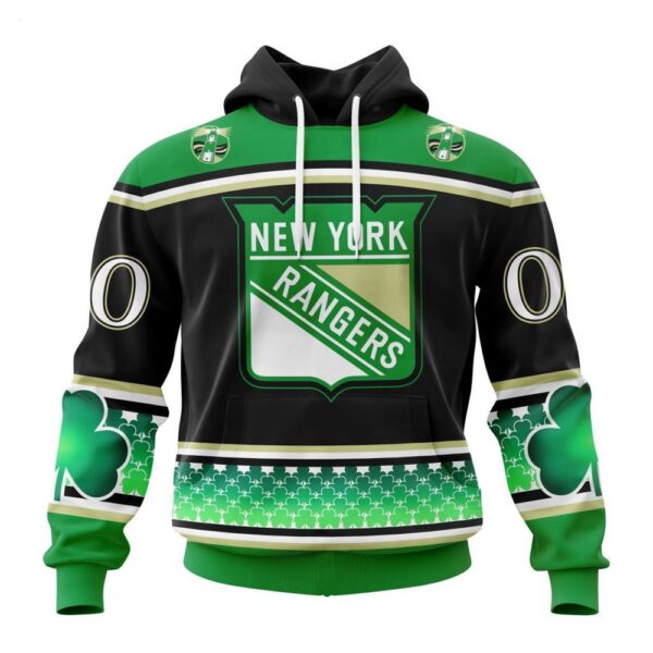 New York Rangers Specialized Hockey Celebrate St Patrick’s Day Hoodie