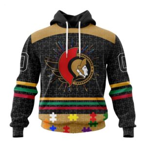 Ottawa Senators Hoodie Specialized Design With Fearless Aganst Autism Concept Hoodie 1
