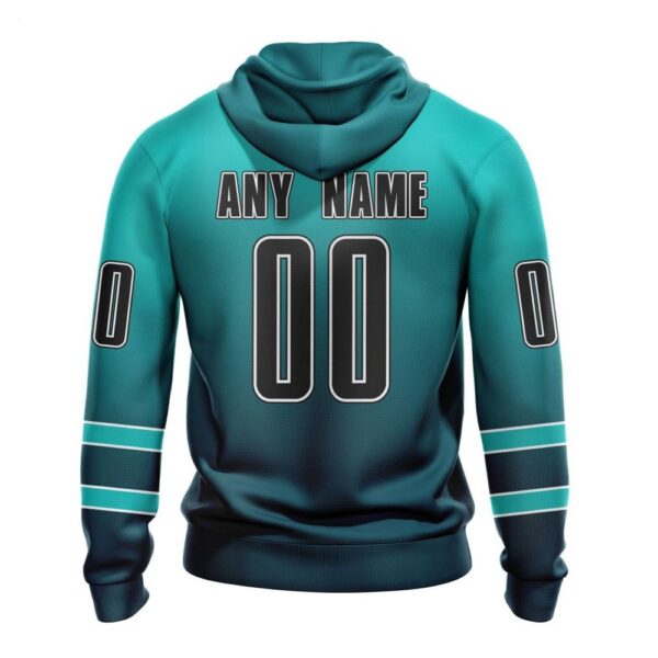 Persionalized San Jose Sharks Hoodie Special Retro Gradient Design Hoodie