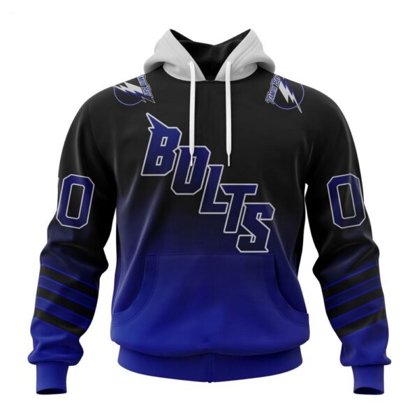 Persionalized Tampa Bay Lightning Hoodie Special Retro Gradient Design Hoodie