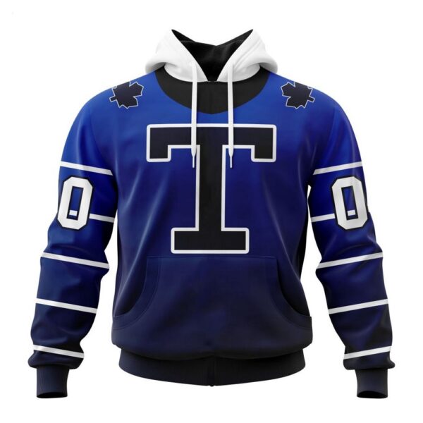 Persionalized Toronto Maple Leafs Hoodie Special Retro Gradient Design Hoodie