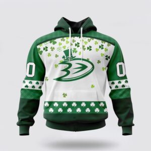 Personalized NHL Anaheim Ducks All Over Print Hoodie Special Design For St Patrick Day Hoodie 1