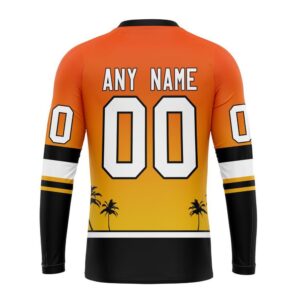 Personalized NHL Anaheim Ducks Crewneck Sweatshirt New Gradient Series Concept 2