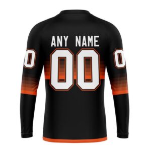 Personalized NHL Anaheim Ducks Crewneck Sweatshirt Special Black And Gradient Design 2