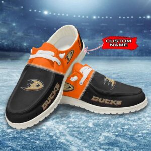 Personalized NHL Anaheim Ducks Hey Dude Shoes For Hockey Fans