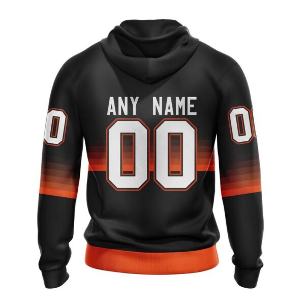 Personalized NHL Anaheim Ducks Hoodie Special Black And Gradient Design Hoodie