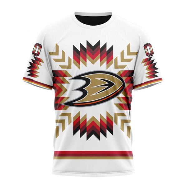 Personalized NHL Anaheim Ducks T-Shirt Special Design With Native Pattern T-Shirt