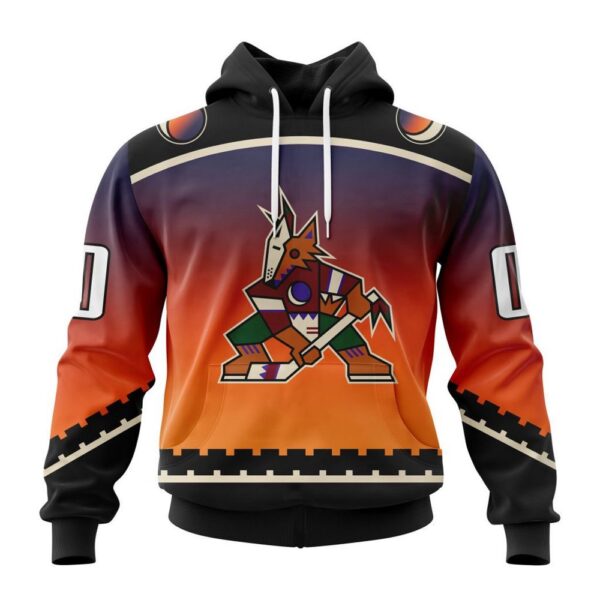 Personalized NHL Arizona Coyotes All Over Print Hoodie New Gradient Series Concept Hoodie