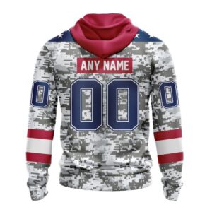 Personalized NHL Arizona Coyotes Hoodie Special Camo Design For Veterans Day Hoodie 2