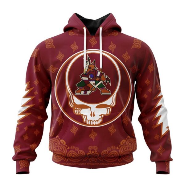 Personalized NHL Arizona Coyotes Hoodie Special Grateful Dead Design Hoodie