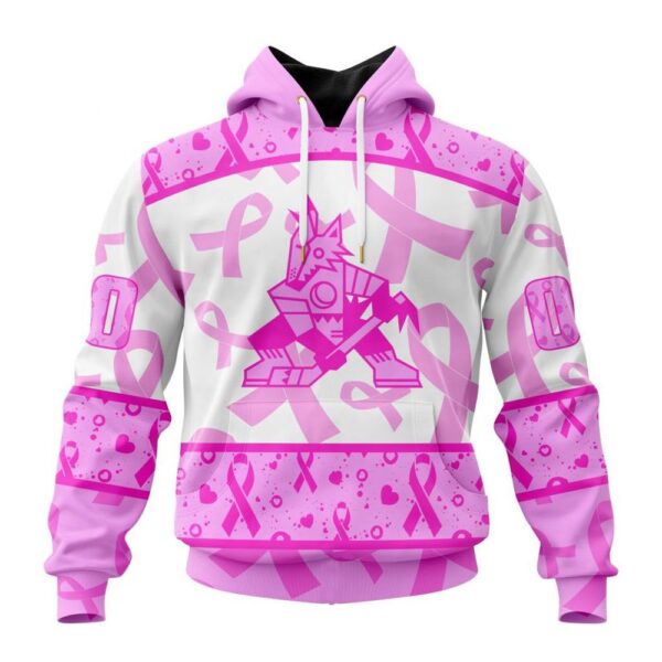 Personalized NHL Arizona Coyotes Hoodie Special Pink October Breast Cancer Awareness Month Hoodie