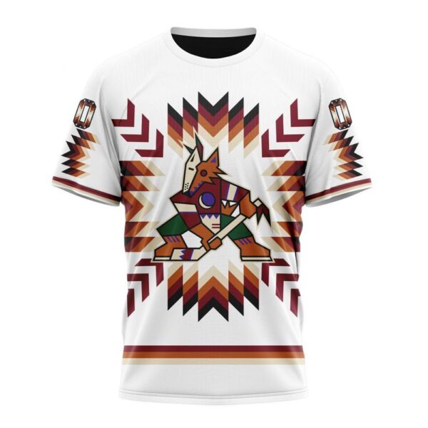 Personalized NHL Arizona Coyotes T-Shirt Special Design With Native Pattern T-Shirt