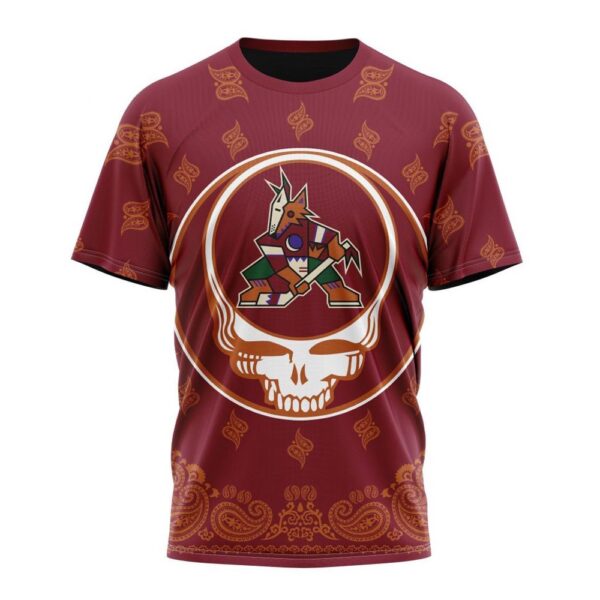 Personalized NHL Arizona Coyotes T-Shirt Special Grateful Dead Design T-Shirt