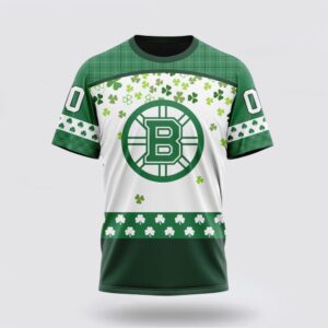 Personalized NHL Boston Bruins 3D T Shirt Special Design For St Patrick Day T Shirt 1