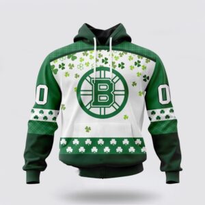 Personalized NHL Boston Bruins All Over Print Hoodie Special Design For St Patrick Day Hoodie 1