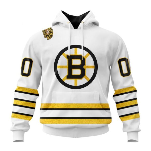 Personalized NHL Boston Bruins Hoodie 2024 Centennial Away Kits Hoodie