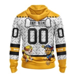 Personalized NHL Boston Bruins Hoodie Special PawPatrol Design Hoodie 2