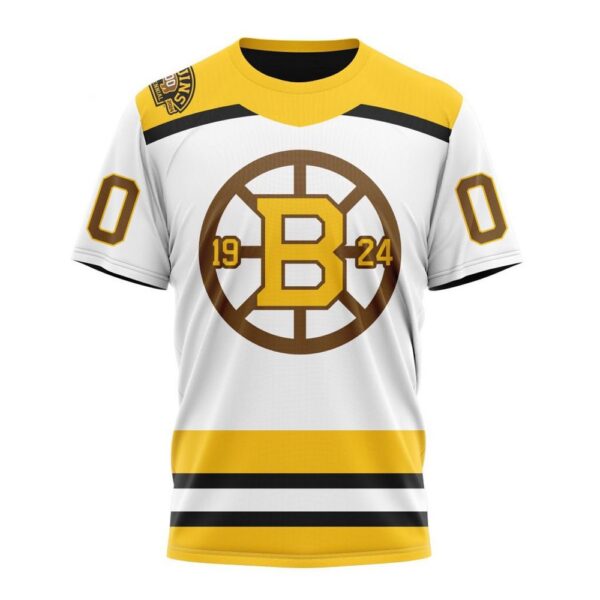 Personalized NHL Boston Bruins T-Shirt 2024 Centennial Third Kits T-Shirt