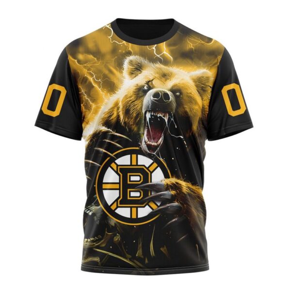 Personalized NHL Boston Bruins T-Shirt Fear The Bear Special Design T-Shirt