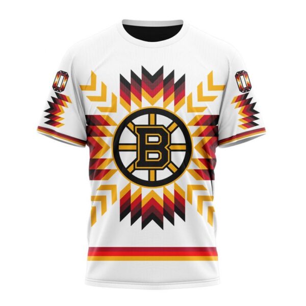 Personalized NHL Boston Bruins T-Shirt Special Design With Native Pattern T-Shirt