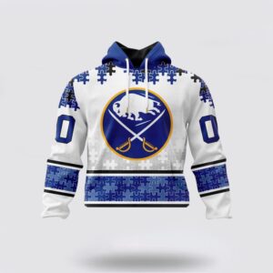 Personalized NHL Buffalo Sabres All Over Print Hoodie Special Autism Awareness Design With Home Jersey Style Hoodie 1