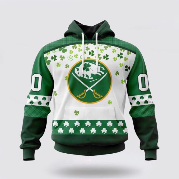 Personalized NHL Buffalo Sabres All Over Print Hoodie Special Design For St Patrick Day Hoodie