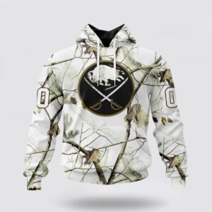 Personalized NHL Buffalo Sabres All Over Print Hoodie Special White Winter Hunting Camo Design Hoodie 1