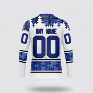 Personalized NHL Buffalo Sabres Crewneck Sweatshirt Special Autism Awareness Design With Home Jersey Style Sweatshirt 2
