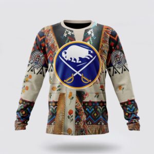 Personalized NHL Buffalo Sabres Crewneck Sweatshirt Specialized Special Native Costume Design Sweatshirt 1