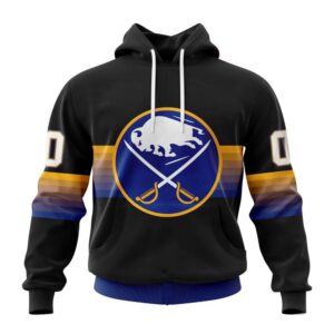Personalized NHL Buffalo Sabres Hoodie Special Black And Gradient Design Hoodie 1