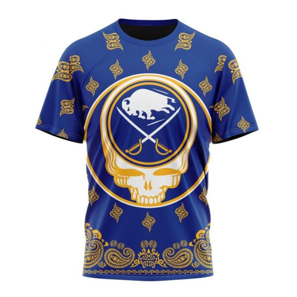 Personalized NHL Buffalo Sabres T-Shirt Special Grateful Dead Design T-Shirt