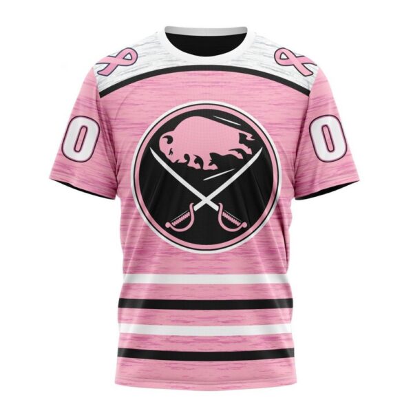 Personalized NHL Buffalo Sabres T-Shirt Special Pink Fight Breast Cancer Design T-Shirt