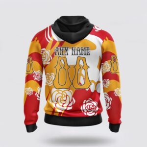 Personalized NHL Calgary Flames All Over Print Hoodie Special Grateful Dead Gathering Flowers Design Hoodie 2