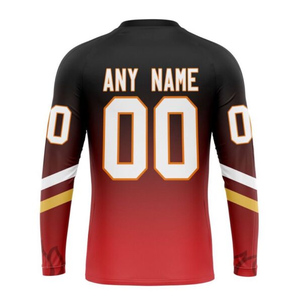 Personalized NHL Calgary Flames Crewneck Sweatshirt New Gradient Series Concept