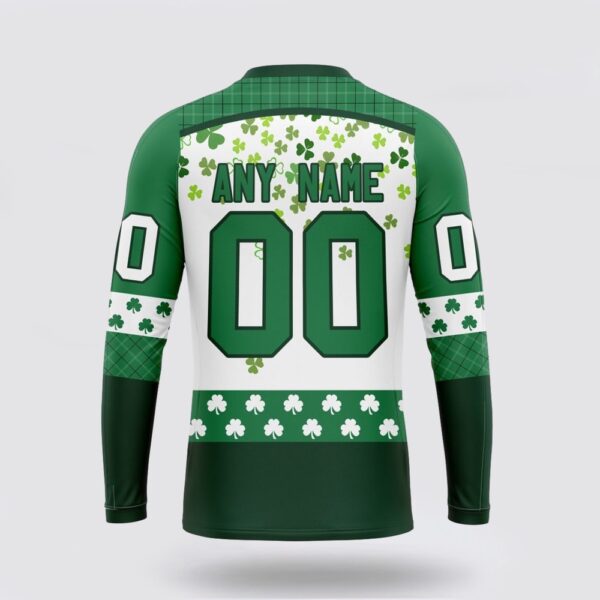 Personalized NHL Calgary Flames Crewneck Sweatshirt Special Design For St Patrick Day Sweatshirt