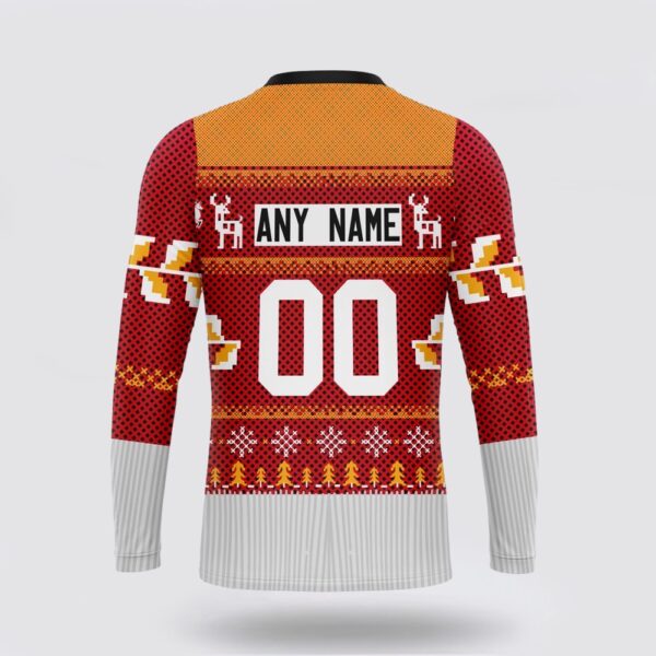 Personalized NHL Calgary Flames Crewneck Sweatshirt Specialized Unisex Sweater For Chrismas Season Sweatshirt