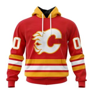 Personalized NHL Calgary Flames Hoodie 2024 Home Kits Hoodie 1