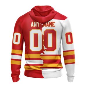 Personalized NHL Calgary Flames Hoodie 2024 Home Mix Away Hoodie 2