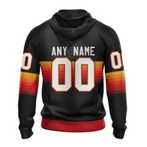 Personalized NHL Calgary Flames Hoodie Special Black And Gradient Design Hoodie 2