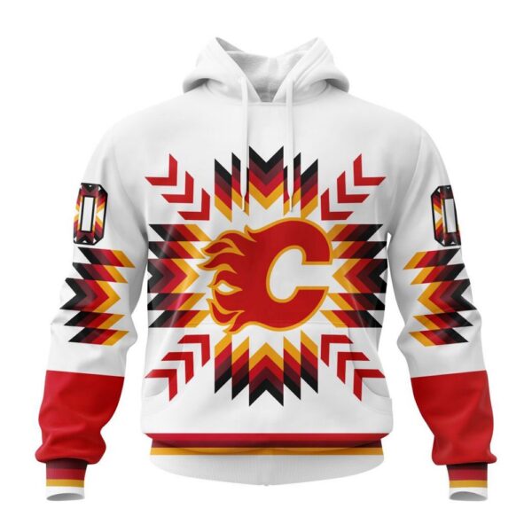 Personalized NHL Calgary Flames Hoodie Special Design With Native Pattern Hoodie