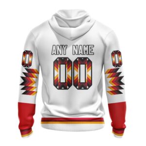 Personalized NHL Calgary Flames Hoodie Special Design With Native Pattern Hoodie 2 1