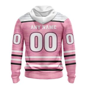 Personalized NHL Calgary Flames Hoodie Special Pink Fight Breast Cancer Design Hoodie 2