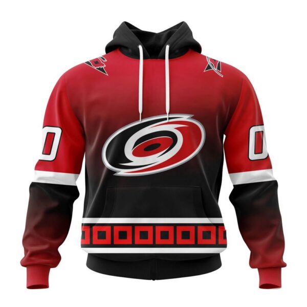 Personalized NHL Carolina Hurricanes All Over Print Hoodie New Gradient Series Concept Hoodie