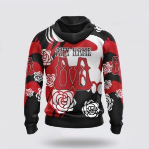 Personalized NHL Carolina Hurricanes All Over Print Hoodie Special Grateful Dead Gathering Flowers Design Hoodie 2