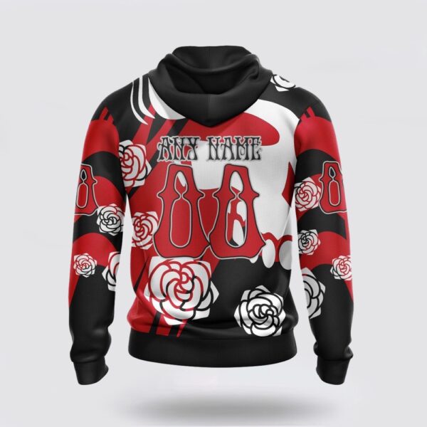 Personalized NHL Carolina Hurricanes All Over Print Hoodie Special Grateful Dead Gathering Flowers Design Hoodie