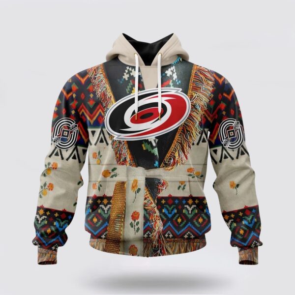 Personalized NHL Carolina Hurricanes All Over Print Hoodie Special Native Costume Design Hoodie