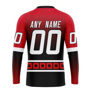 Personalized NHL Carolina Hurricanes Crewneck Sweatshirt New Gradient Series Concept 2