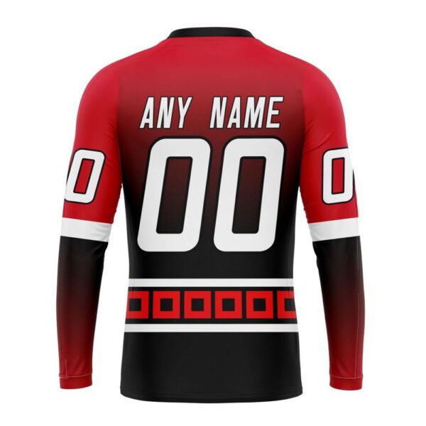 Personalized NHL Carolina Hurricanes Crewneck Sweatshirt New Gradient Series Concept