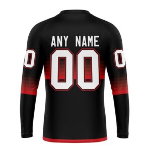 Personalized NHL Carolina Hurricanes Crewneck Sweatshirt Special Black And Gradient Design 2