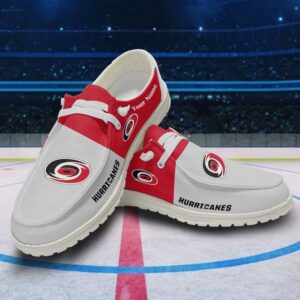 Personalized NHL Carolina Hurricanes Hey Dude Shoes For Hockey Fans